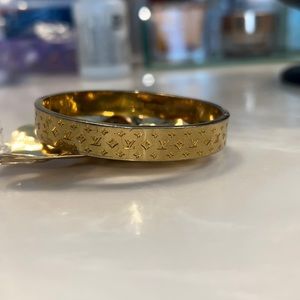 Louis Vuitton Brass Nanocuff Gold